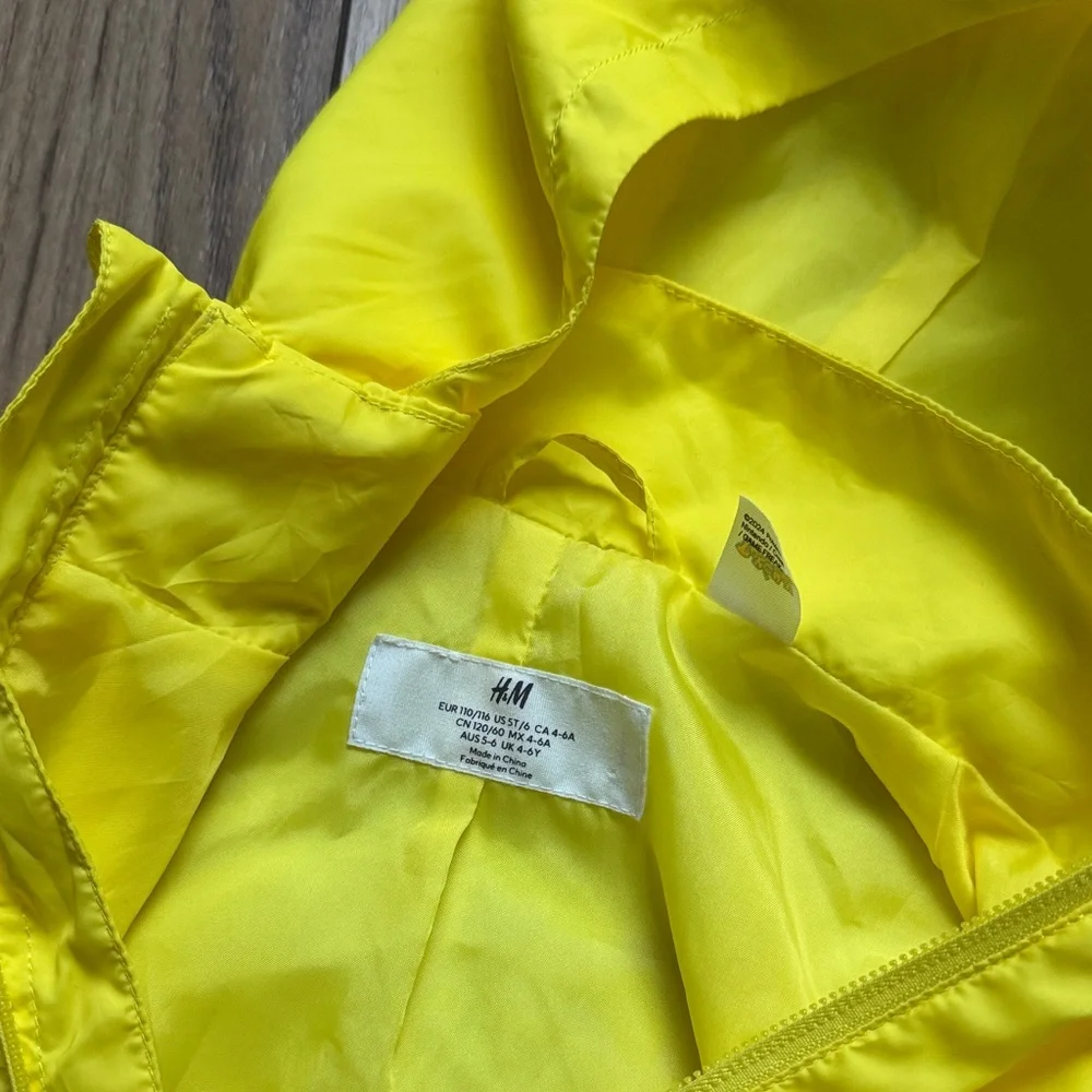 Pikachu Yellow Hooded Kids Jacket PRINT WINDBREAKER